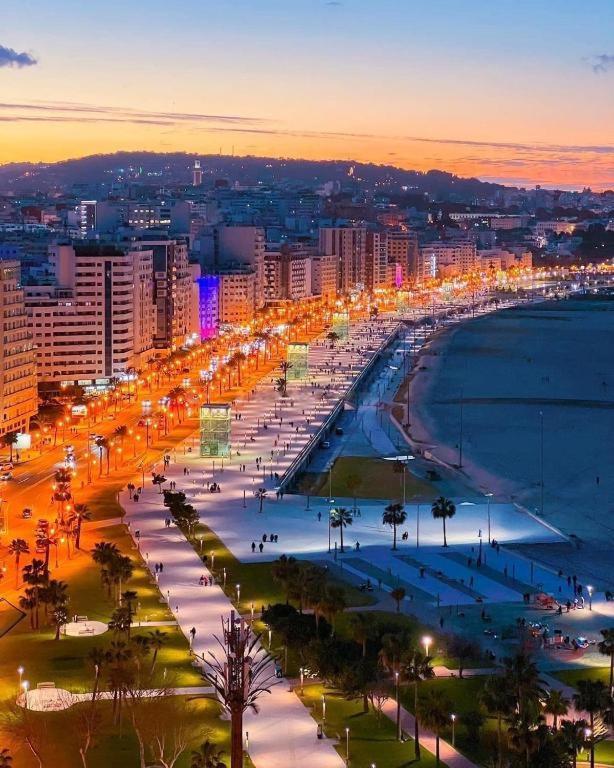 Incroyable Appartement A Playa Enface Cafe Sky 17 Танжер Экстерьер фото